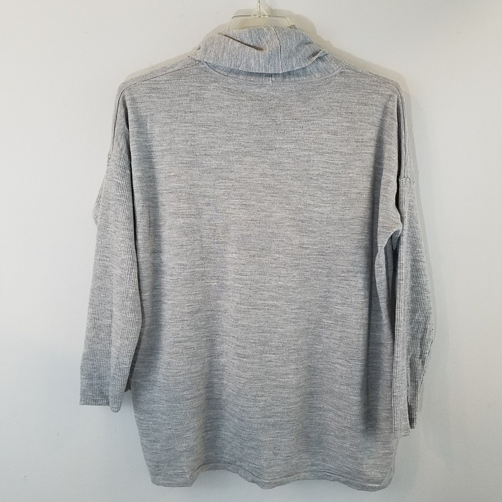 Eileen Fisher Box Merino Wool Cowl Neck Sweater M - Picture 4 of 4
